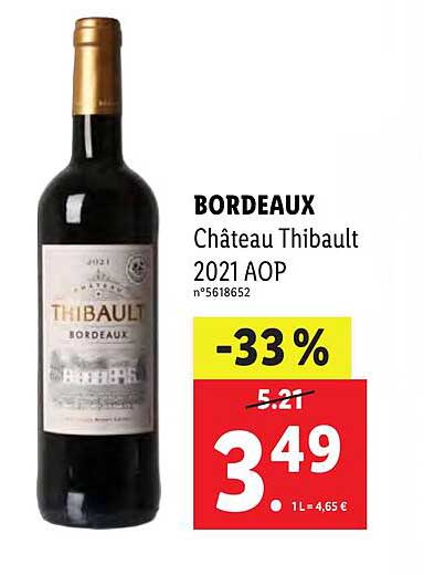 bordeaux château thibault 2021 aop
