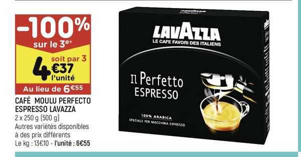 café moulu perfecto espresso lavazza