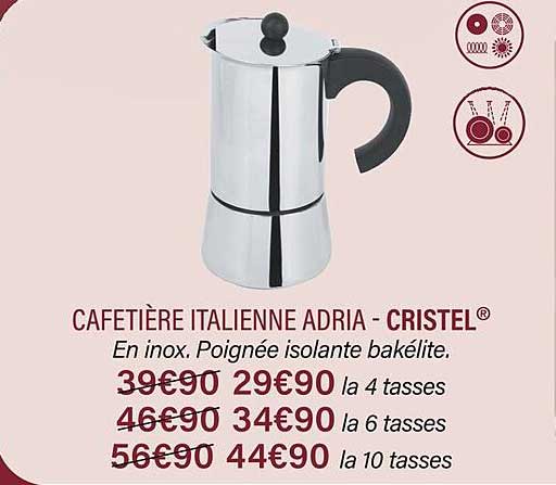 Cafetière Italienne Adria - Cristel