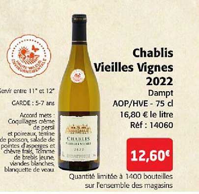 chablis vieilles vignes 2022 dampt