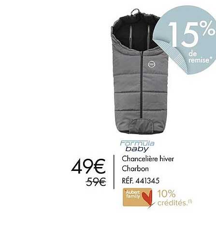 chancelière hiver charbon formula baby