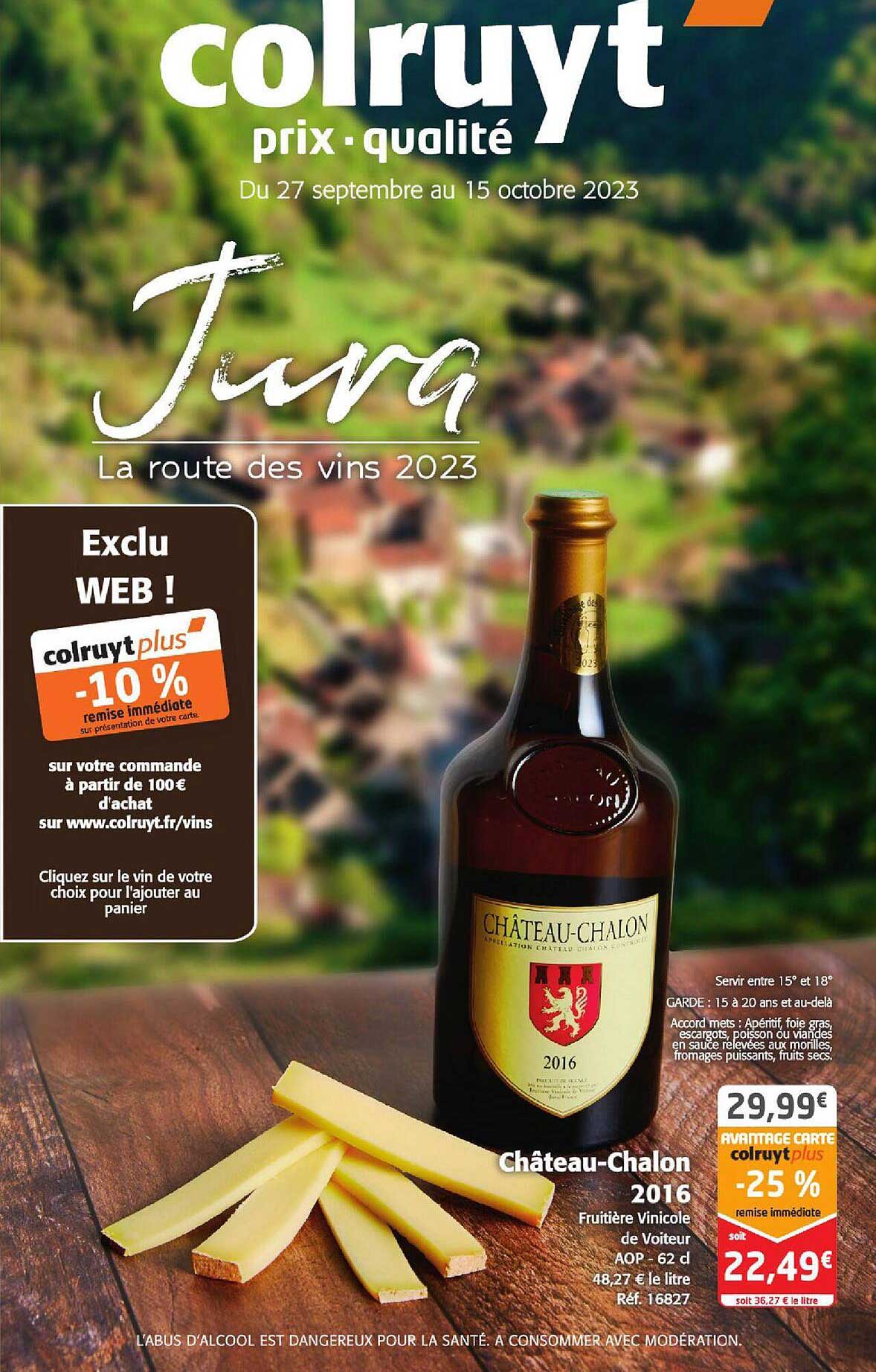 château-chalon 2016 fruitière vinicole de voiteur aop