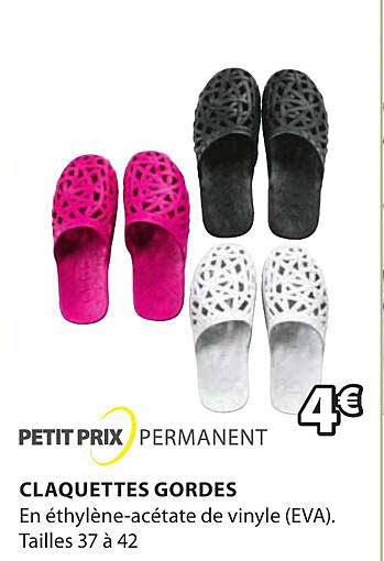 claquettes gordes petit prix permanent