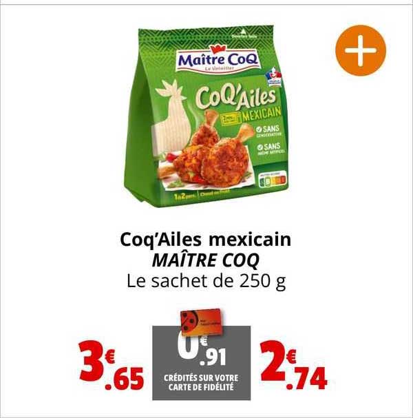 coq'ailes mexicain maître coq