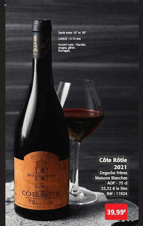côte rôtie degache frères maisons blanches aop