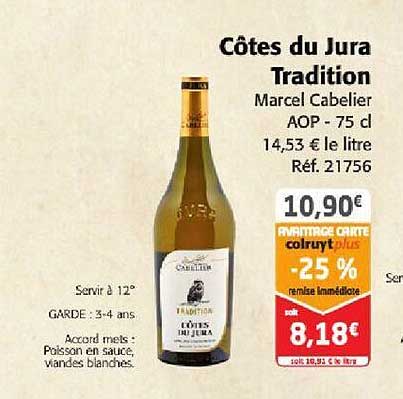 Côtes Du Jura Tradition Marcel Cabelier Aop