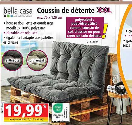 coussin de détente bella casa