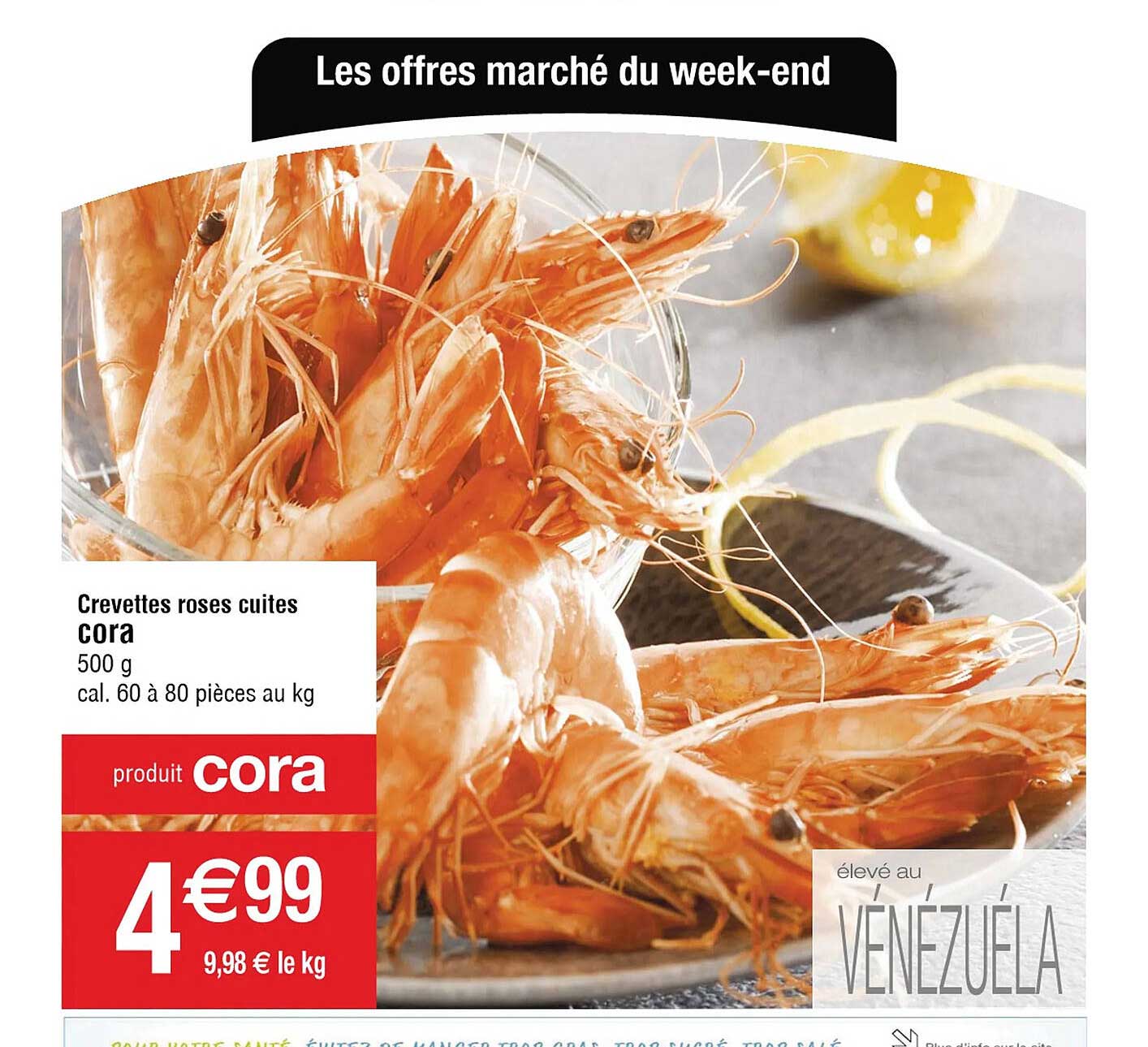 Crevettes Roses Cuites Cora