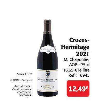 crozes-hermitage 2021 m. chapoutier aop
