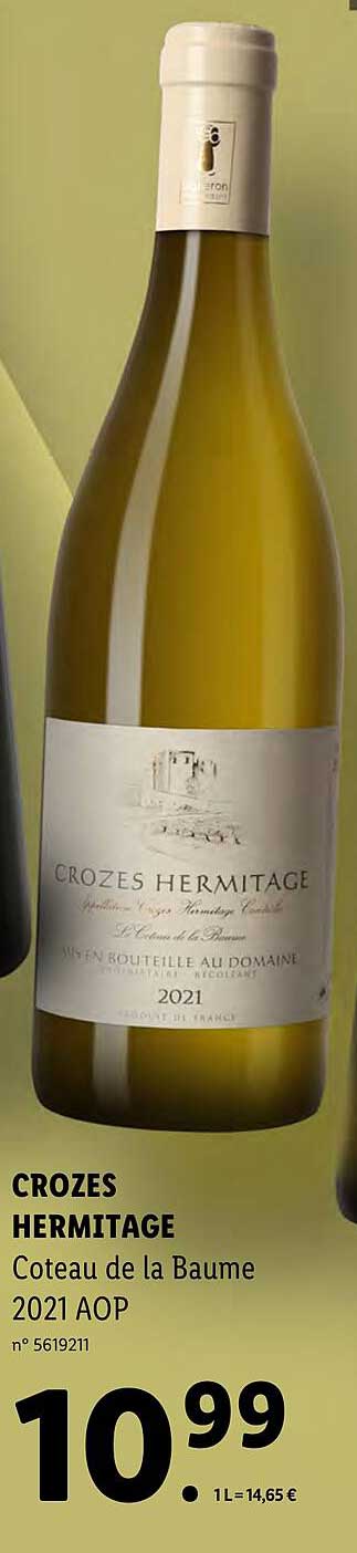Crozes Hermitage Coteau De La Baume 2021 Aop
