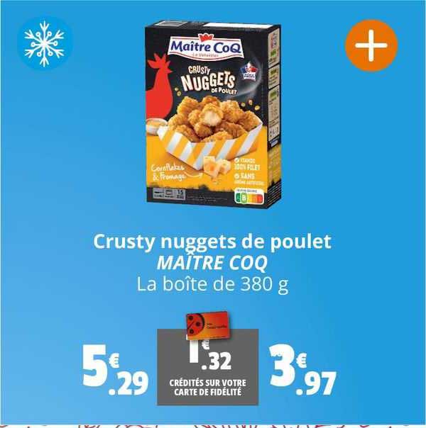 crusty nuggets de poulet maître coq