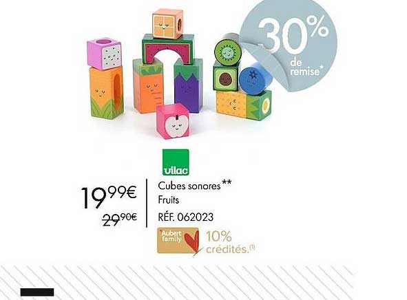 cubes sonores fruits vilac