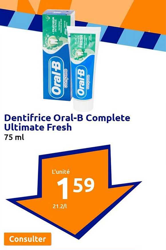 dentifrice oral-b complete ultmate fresh