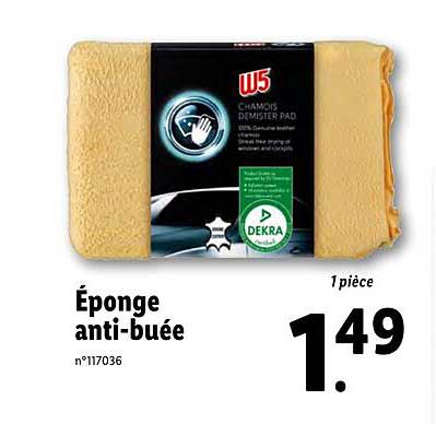 éponge anti-buée w5