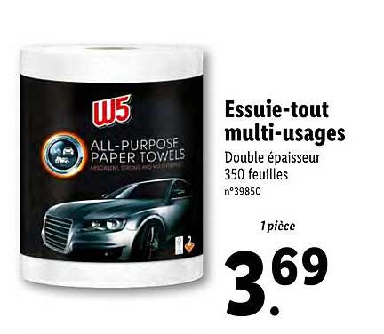 essuie-tout multi-usages w5
