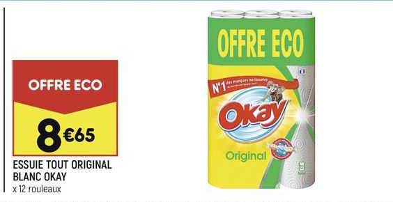 Essuie Tout Original Blanc Okay