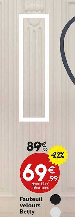 Fauteuil Velours Betty