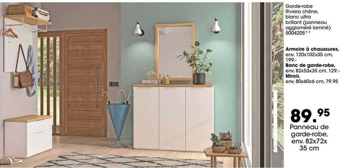 garde-robe riviera chêne