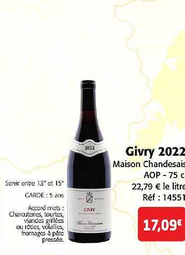 Givry 2022 Maison Chandesais Aop