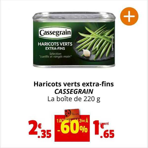 haricots verts extra-fins cassegrain