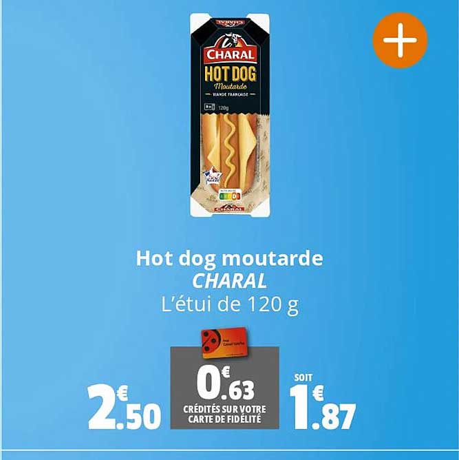 hot dog moutarde charal