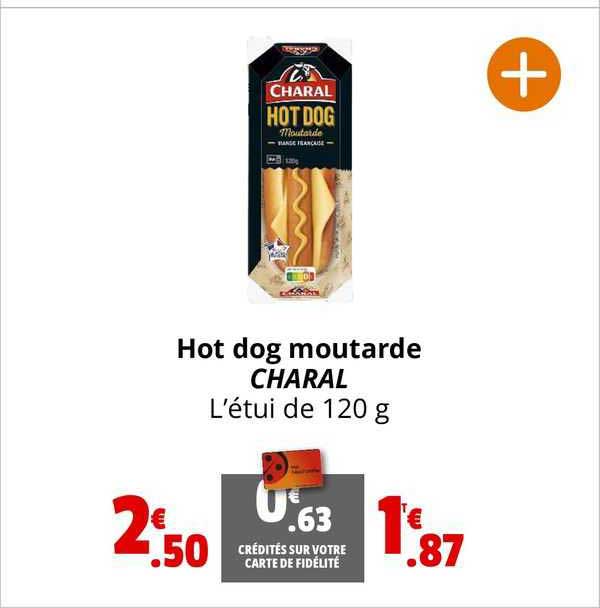 hot dog moutarde charal