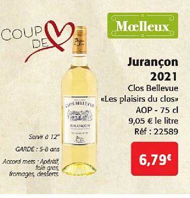 jurançon 2021 clos bellevue