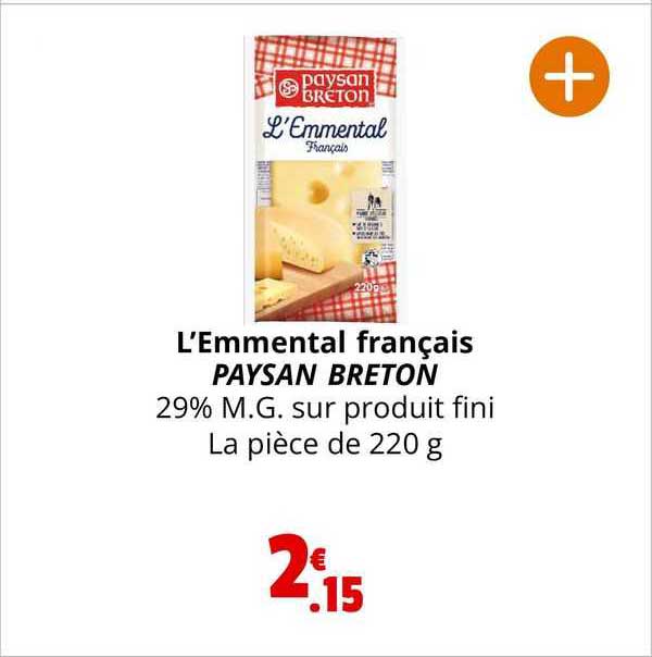 L'emmental Français Paysan Breton