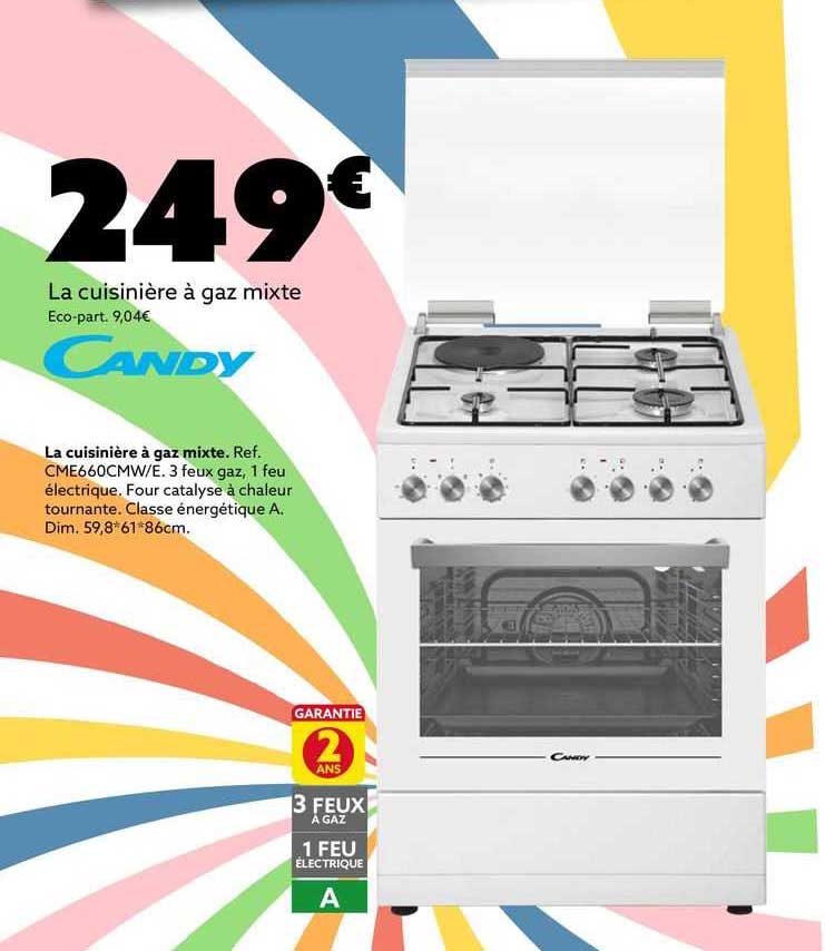 La Cuisinière à Gaz Mixte Candy