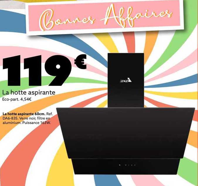la hotte aspirante 60 cm