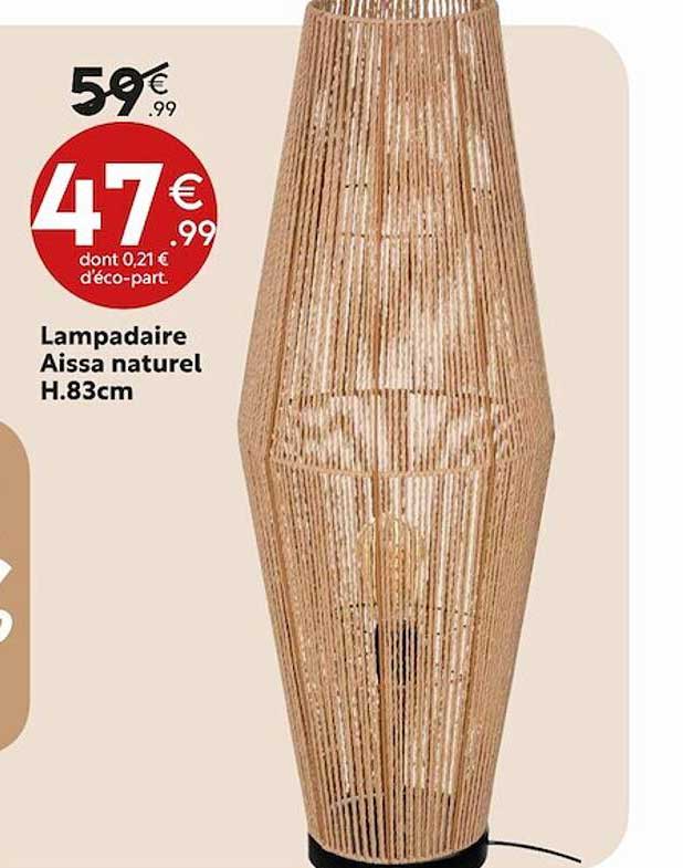 lampadaire aissa naturel