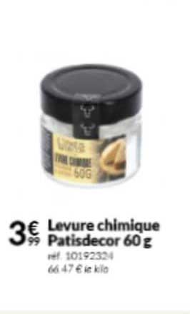 levure chimique patisdecor 60 g