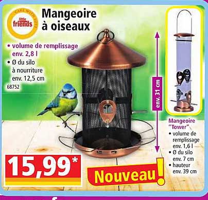 little friends mangeoire à oiseaux