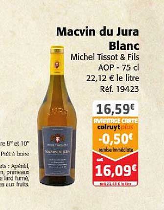 macvin du jura blanc michel tissot & fils aop