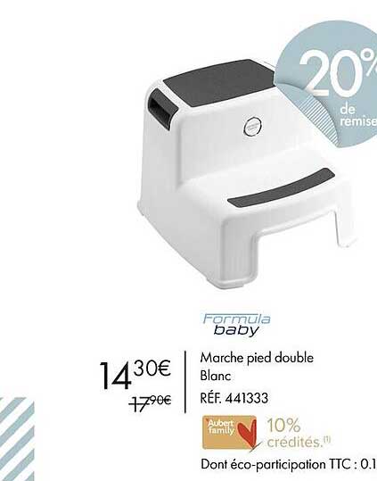 Marche Pied Double Blanc Formula Baby
