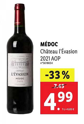 médoc château l'évasion 2021 aop