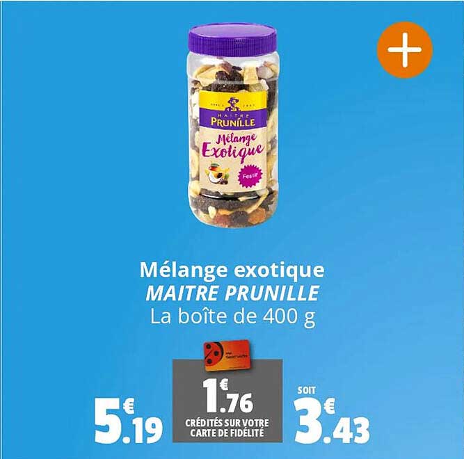 mélange exotique maître prunille