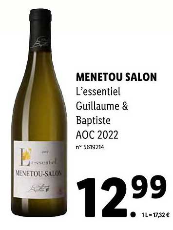 menetou salon l'essentiel guillaume & baptiste aoc 2022