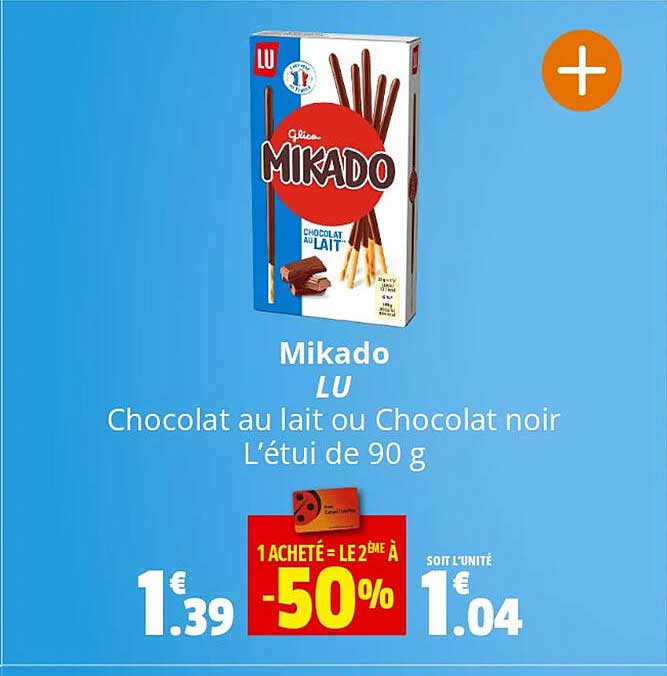Mikado Lu Chocolat Au Lait Ou Chocolat Noir