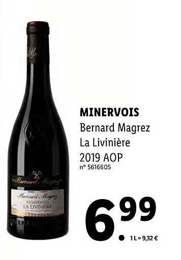 minervois bernard magrez la livière 2019 aop