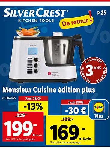 monsieur cuisine édition plus silver crest