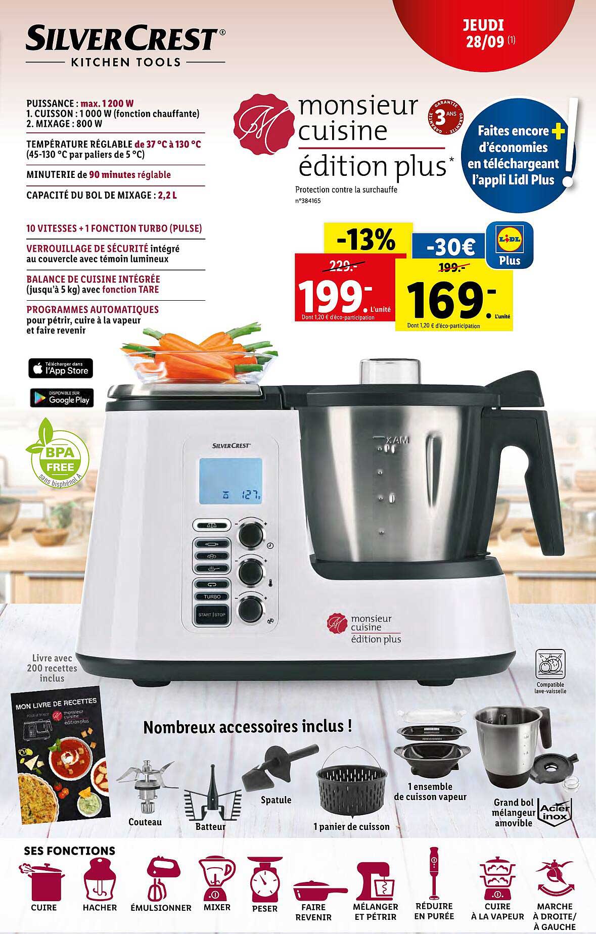 monsieur cuisine édition plus silver crest