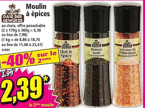 moulin à épices oase der gewürze