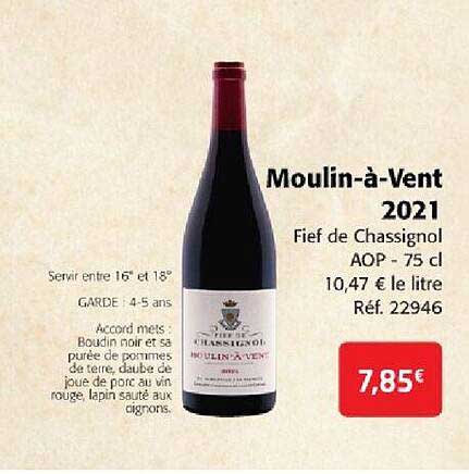 moulin-à-vent 2021 fief de chassignol aop