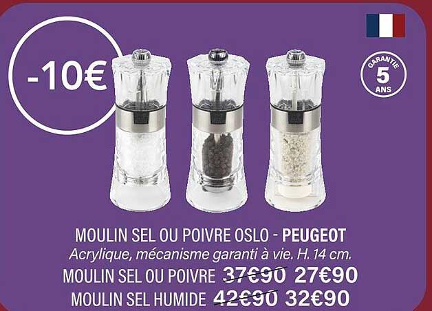 Moulin Sel Ou Poivre Oslo - Peugeot