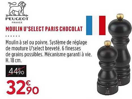 Moulin U'select Paris Chocolat Peugeot France