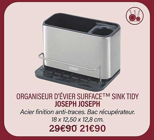 organiseur d'évier surface sink tidy joseph joseph