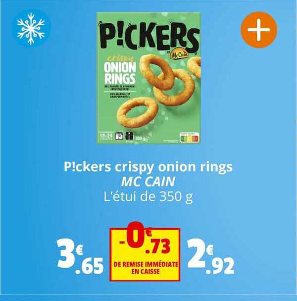 p!ckers crispy onion rings mc cain