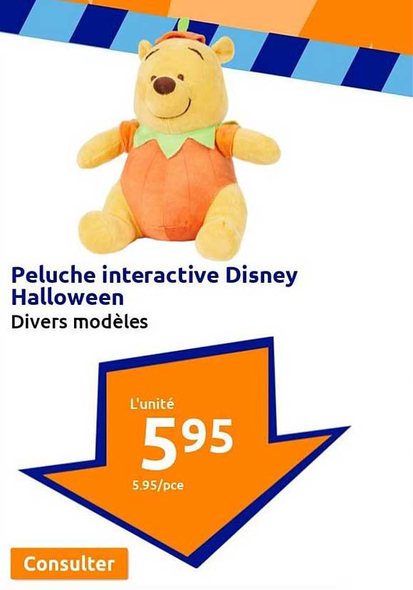 peluche interactive disney halloween