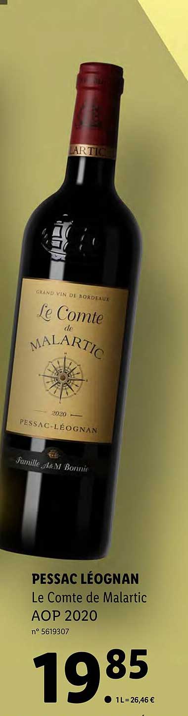pessac léognan le comte de malartic aop 2020